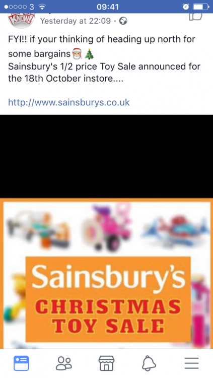 Sainsbury's toy sale announced